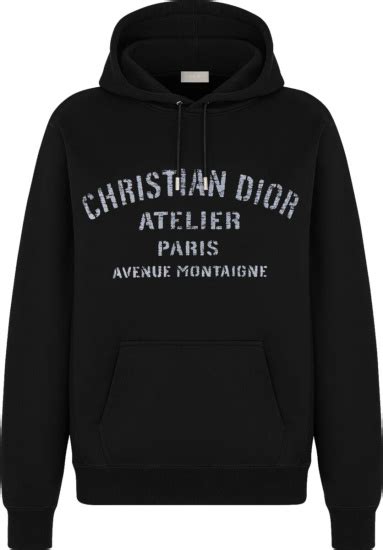 christian dior paris hoodie black|Christian Dior hoodie for sale.